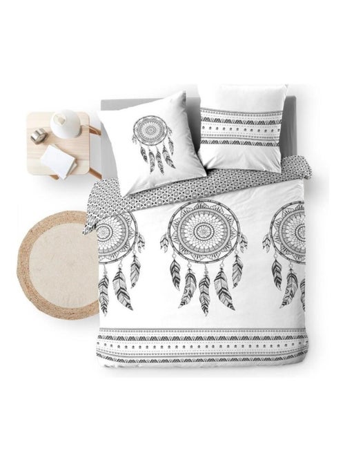 Housse de couette 240x220 + 2 taies INDIAN DREAM 100% coton - Kiabi Housse de couette 240x220 + 2 taies INDIAN DREAM 100% coton - Kiabi