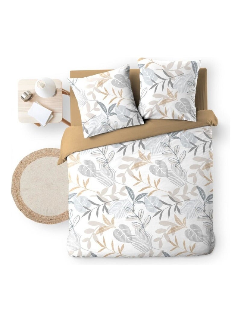 Housse de couette 240x220 + 2 taies KIMBERLY naturel Blanc - Kiabi