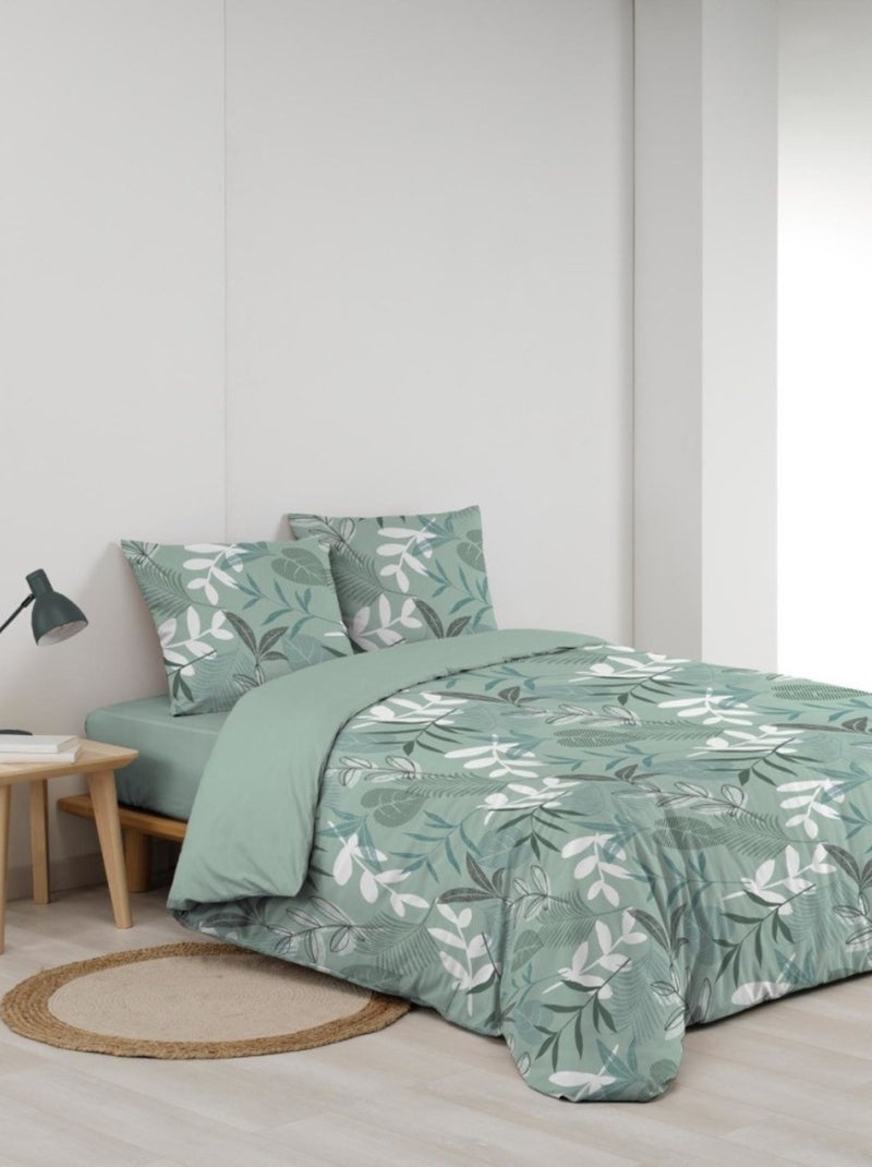 Housse de couette 240x220 + 2 taies KIMBERLY sauge Vert - Kiabi