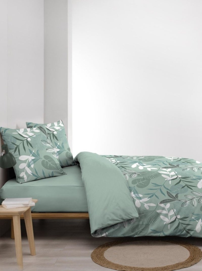 Housse de couette 240x220 + 2 taies KIMBERLY sauge Vert - Kiabi