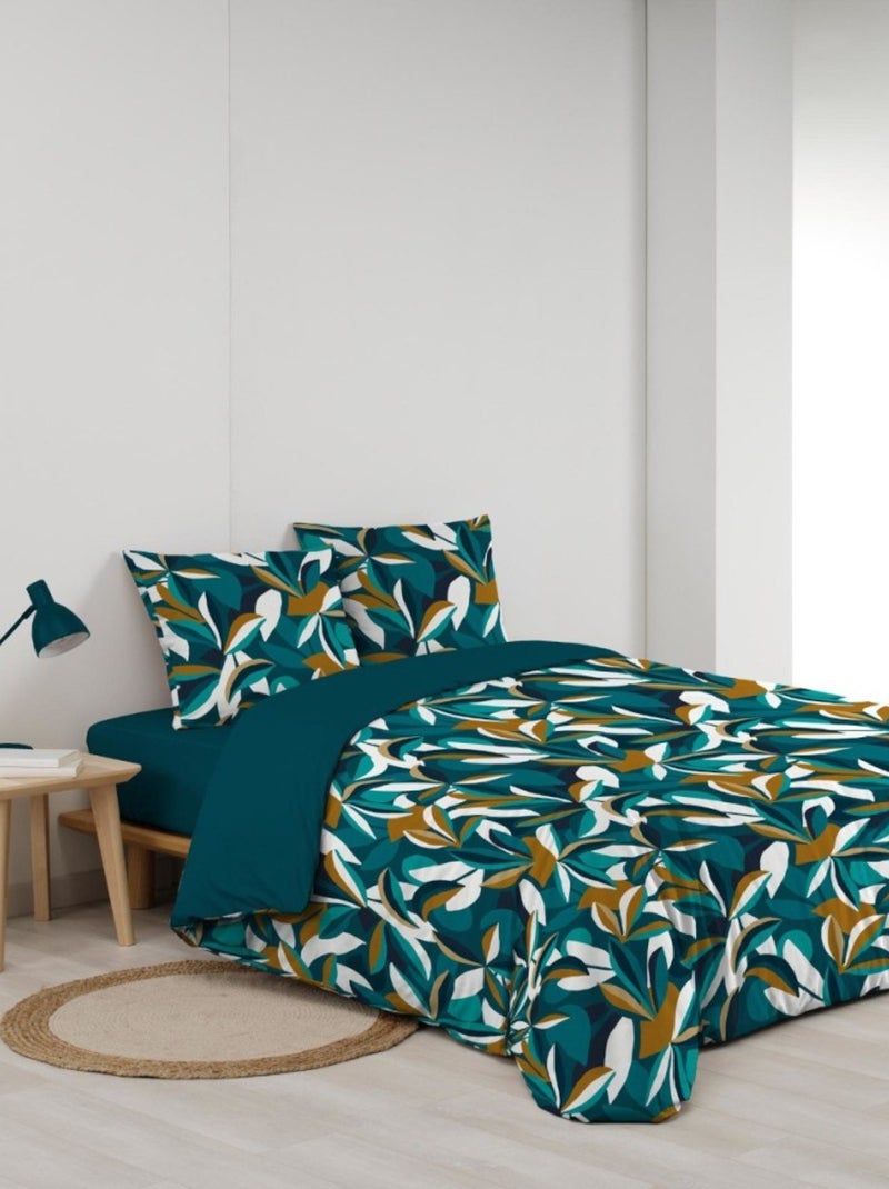 Housse de couette 240x220 + 2 taies LAVINIA Bleu Bleu - Kiabi