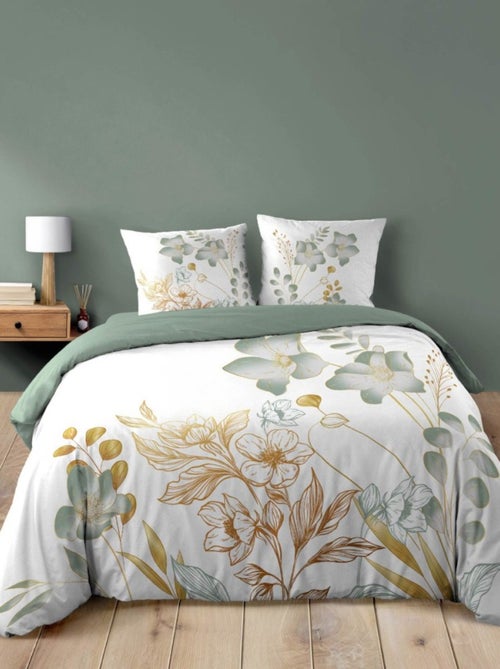 Housse de couette 240x220 + 2 taies LOLITA 100% coton - Kiabi