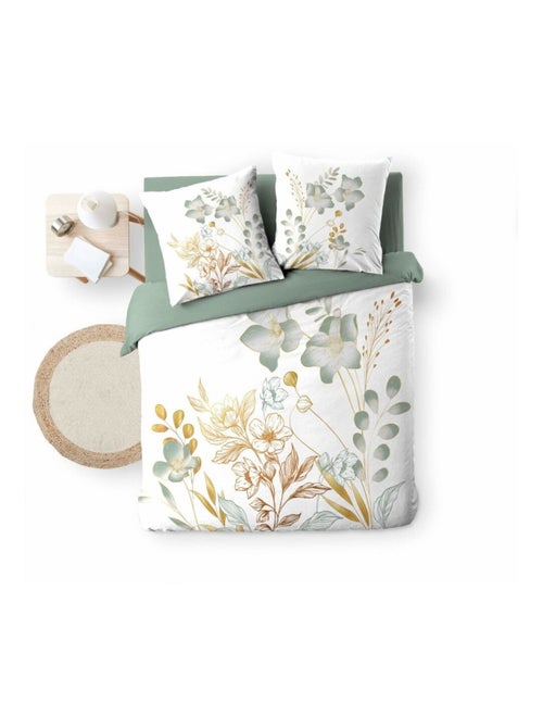 Housse de couette 240x220 + 2 taies LOLITA 100% coton - Kiabi