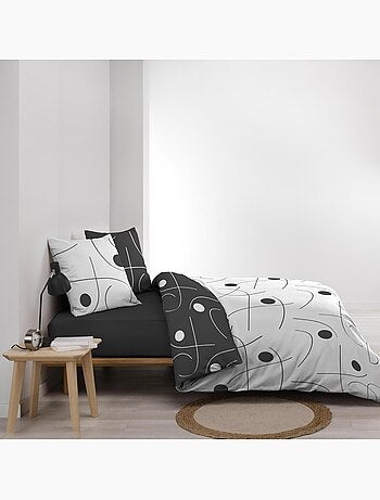 Housse de couette 240x220 + 2 taies microfibre