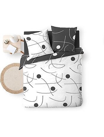 Housse de couette 240x220 + 2 taies microfibre