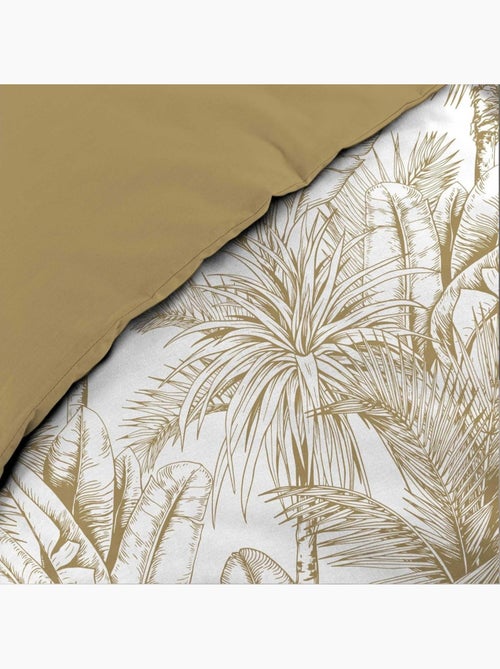 Housse de couette 240x220 + 2 taies microfibre PALMIERS - Kiabi Housse de couette 240x220 + 2 taies microfibre PALMIERS - Kiabi