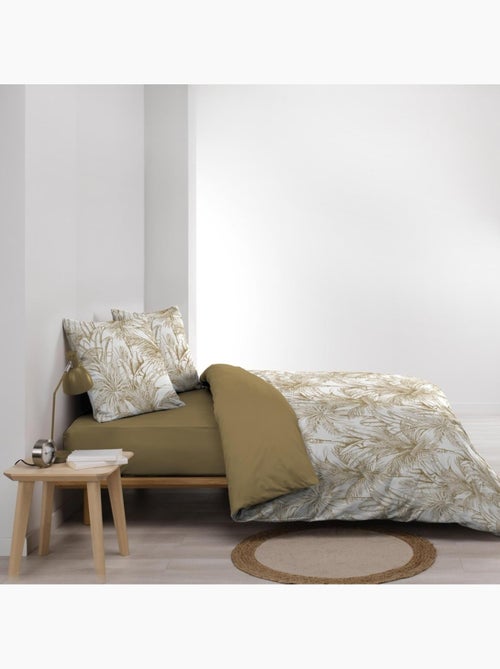 Housse de couette 240x220 + 2 taies microfibre PALMIERS - Kiabi Housse de couette 240x220 + 2 taies microfibre PALMIERS - Kiabi