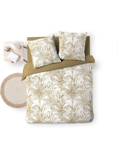 Housse de couette 240x220 + 2 taies microfibre PALMIERS - Kiabi Housse de couette 240x220 + 2 taies microfibre PALMIERS - Kiabi