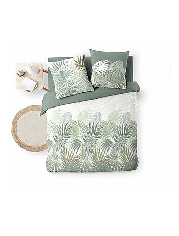Housse de couette 240x220 + 2 taies NYMEA 100% coton 57fils