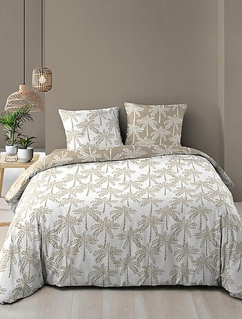 Housse de couette 240x220 + 2 taies OLIANA 100% coton 57 fils