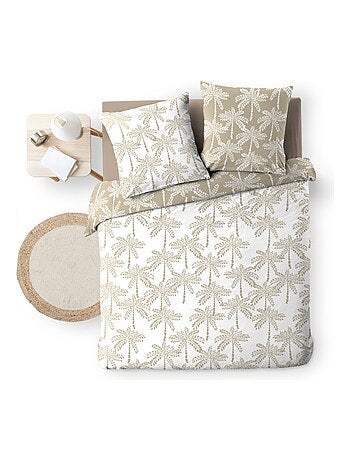 Housse de couette 240x220 + 2 taies OLIANA 100% coton 57 fils