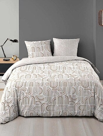 Housse de couette 240x220 + 2 taies PANDORIS microfibre