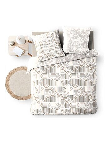 Housse de couette 240x220 + 2 taies PANDORIS microfibre