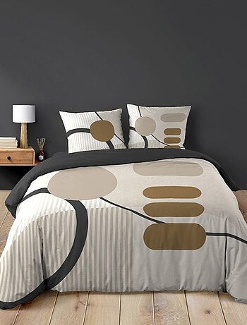 Housse de couette 240x220 + 2 taies SANTANA 100% coton