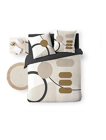 Housse de couette 240x220 + 2 taies SANTANA 100% coton