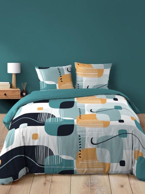 Housse de couette 240x220 + 2 taies SPRINT 100% coton - Kiabi