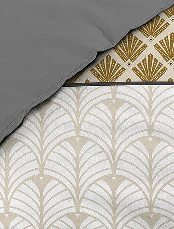 Housse de couette 240x220 + 2 taies STRIA Ocre