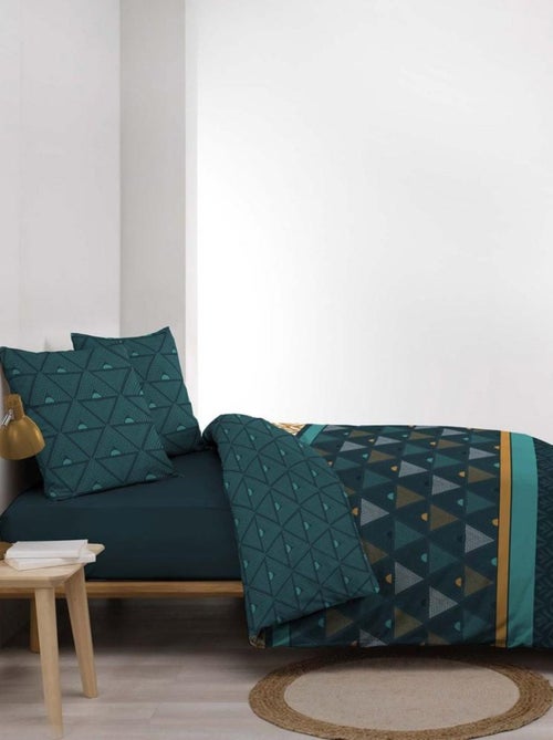 Housse de couette 240x220 + 2 taies Triade microfibre - Kiabi