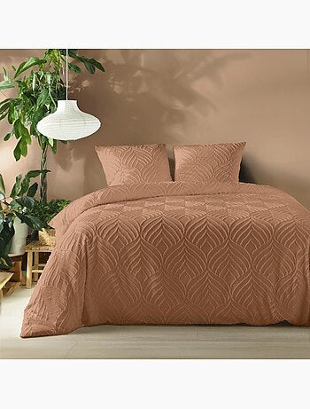 Housse de couette 240x220 + 2 taies tuftée Mocha