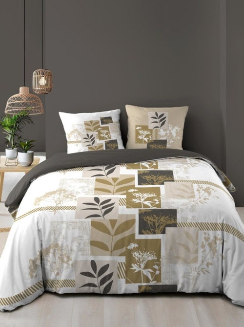 Housse de couette 240x220 + 2 taies UTOPIE 100% coton 57fils - Kiabi Housse de couette 240x220 + 2 taies UTOPIE 100% coton 57fils - Kiabi