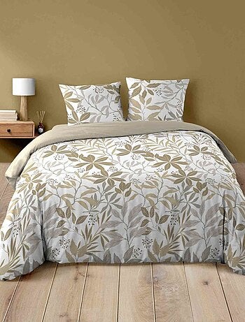 Housse de couette 240x220 + 2 taies VOLTINE 100% coton