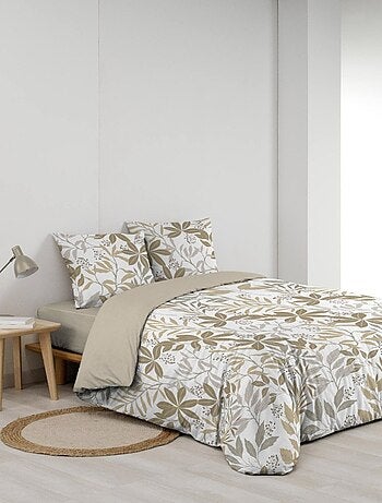 Housse de couette 240x220 + 2 taies VOLTINE 100% coton