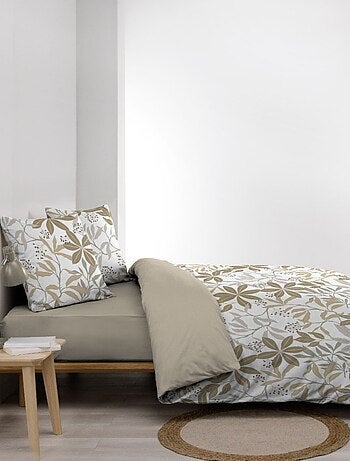 Housse de couette 240x220 + 2 taies VOLTINE 100% coton