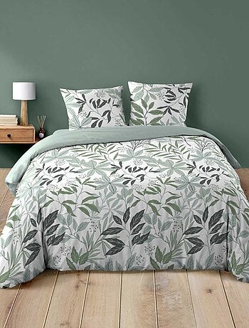 Housse de couette 240x220 + 2 taies VOLTINE 100% coton