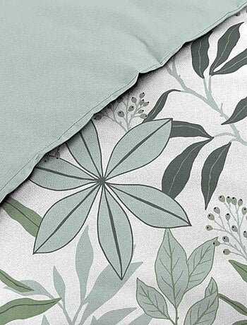 Housse de couette 240x220 + 2 taies VOLTINE 100% coton