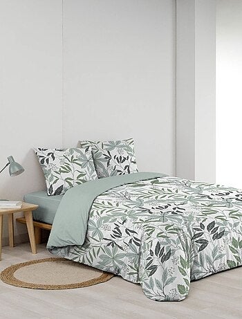 Housse de couette 240x220 + 2 taies VOLTINE 100% coton