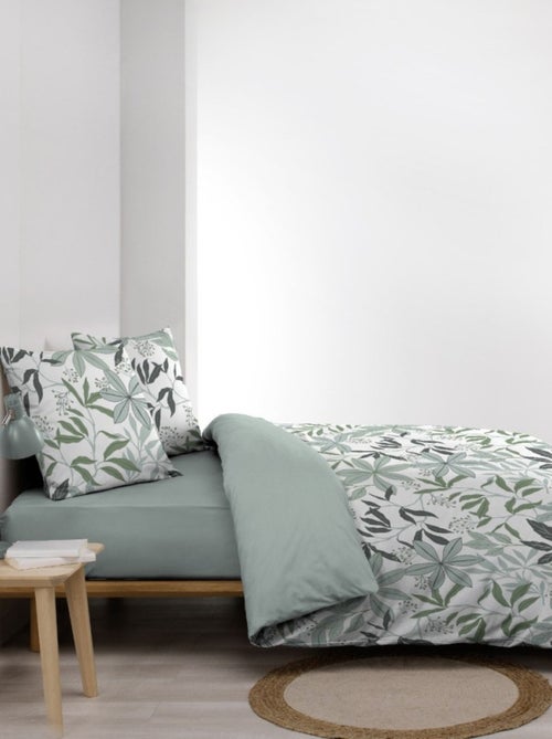 Housse de couette 240x220 + 2 taies VOLTINE 100% coton - Kiabi