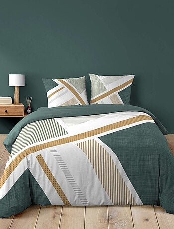 Housse de couette 240x220 + 2 taies ZEPHYR 100% coton