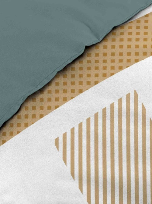 Housse de couette 240x220 + 2 taies ZEPHYR 100% coton - Kiabi