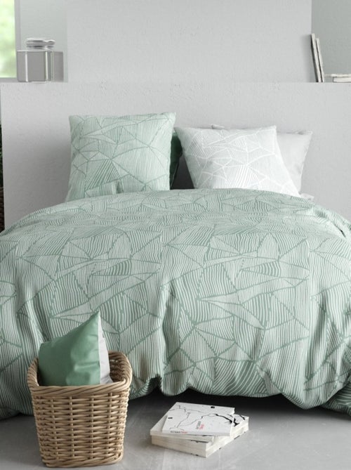 Housse de couette 240x220 ADELY + 2 taies coton 57 fils - Kiabi