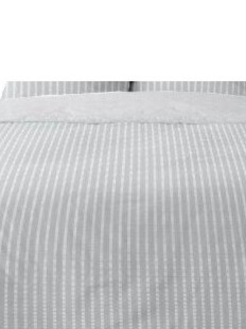 Housse de couette 240x220 AGATHE + 2 taies Percale de coton Beige - Kiabi
