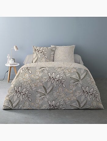 Housse de couette 240x220 ALISO + 2 taies Percale de coton