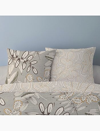Housse de couette 240x220 ALISO + 2 taies Percale de coton