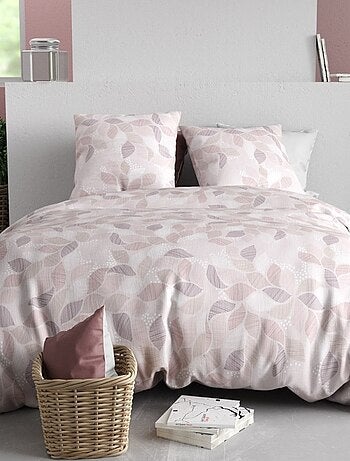 Housse de couette 240x220 ALIX + 2 taies coton 57 fils