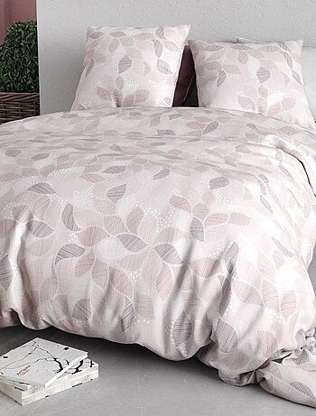 Housse de couette 240x220 ALIX + 2 taies coton 57 fils