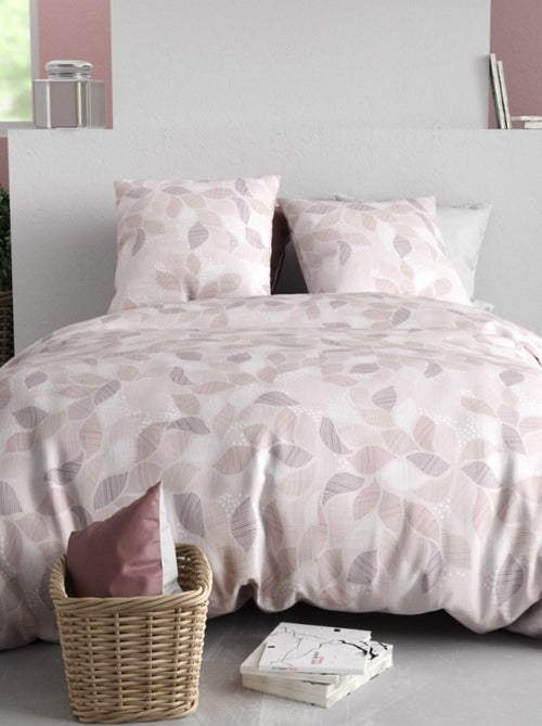 Housse de couette 240x220 ALIX + 2 taies coton 57 fils - Kiabi