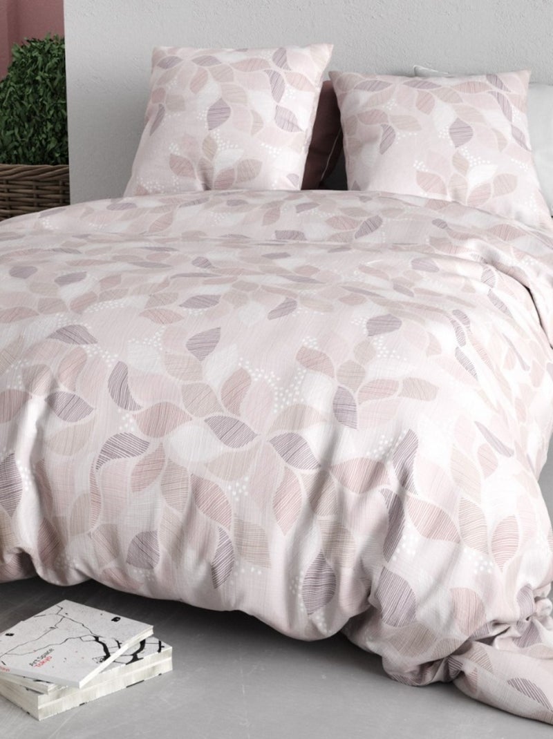 Housse de couette 240x220 ALIX + 2 taies coton 57 fils Multicolore - Kiabi