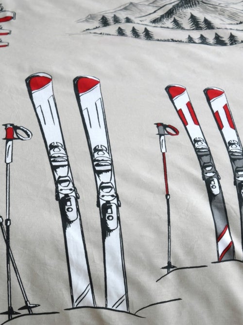 Housse de couette 240x220 ALPES + 2 taies coton 57 fils - Kiabi