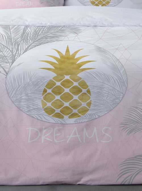 Housse de couette 240x220 ANANAS DREAM  + 2 taies - Kiabi