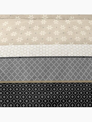 Housse de couette 240x220 ARIEL+ 2 taies matière Polaire