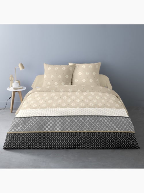 Housse de couette 240x220 ARIEL+ 2 taies matière Polaire - Kiabi