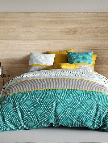 Housse de couette 240x220 AURAH + 2 taies coton 57 fils