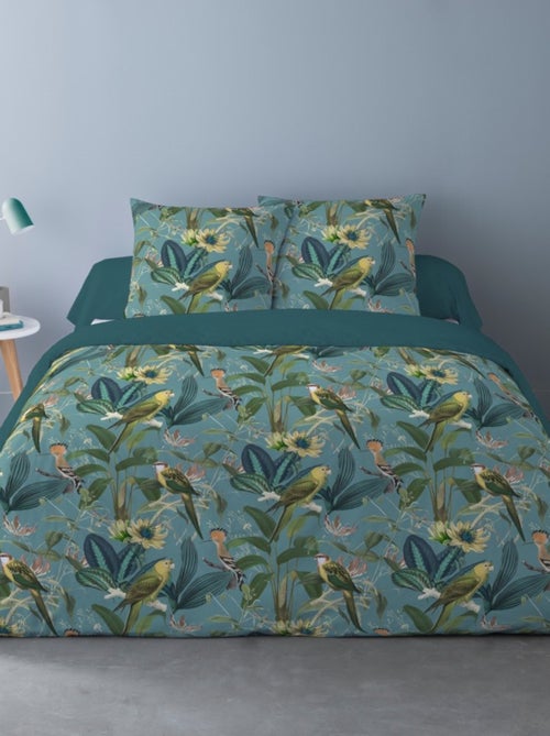 Housse de couette 240x220 AVALON + 2 taies Percale de coton - Kiabi
