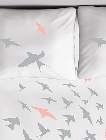 Housse de couette 240x220 Bird + 2 taies coton 57 fils