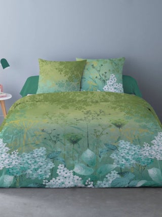 Housse de couette 240x220 BLANCHEFLEUR + 2 taies Percale de coton