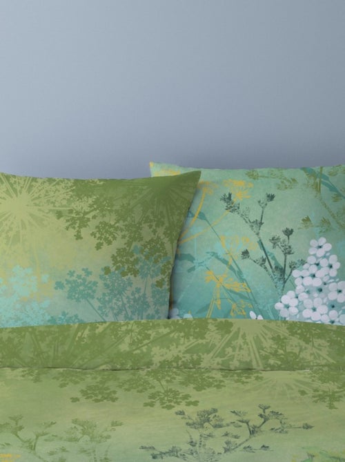 Housse de couette 240x220 BLANCHEFLEUR + 2 taies Percale de coton - Kiabi